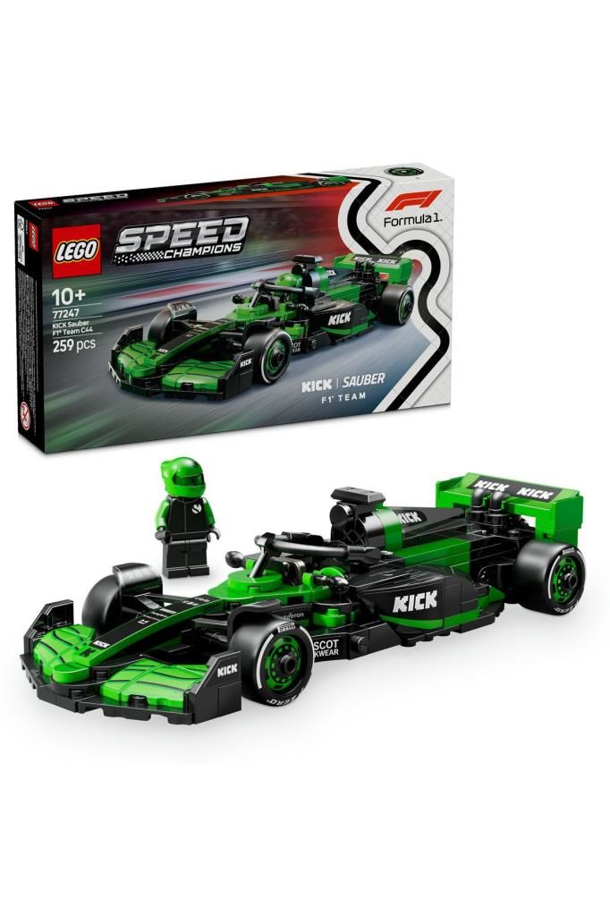 LEGO ® Speed Champions KICK Sauber F1® Team C44 Yarış Arabası 77247-10+ Oyuncak Yapım Seti(259 Parça)