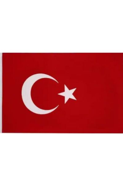 Türk Bayrağı 150x225 Cm Özel Alpaka Kumaş Bez Bayrak