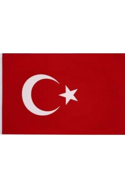 Türk Bayrağı 150x225 Cm Özel Alpaka Kumaş Bez Bayrak