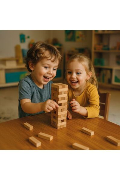 Jenga - Denge Oyunu - Ahşap Zeka Ve Strateji Oyunu