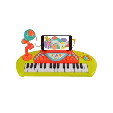 Karaoke Özellikli Müzikli Işıklı MP3 Girişli ve Mikrofonlu Çok Fonksiyonlu Piyano-LC-30972