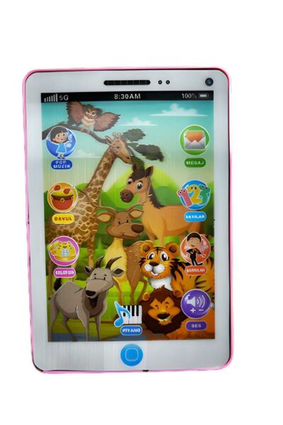 Oyuncak Dokumatik Tablet Sesli Fonksiyonlu Eğitici Oyun Butonları 3d