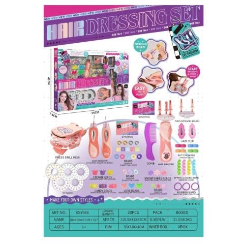 DIY 3 in 1 Hair Dressing Set Mod.Kit