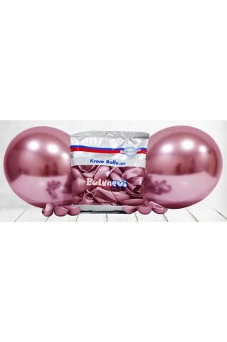 Balon Krom Parlak 12 Inc Pembe 50 Adet