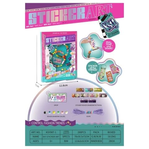 Sticker Art Sticki Band Single Pack 70 Sticker