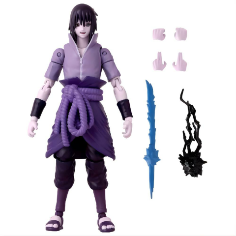 Anime Heroes Naruto Sasuke Rinnegan / Mangekyo Sharingan Eklemli Figür