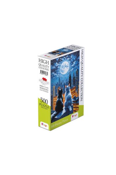 İki Kedi - 500 Parça Puzzle