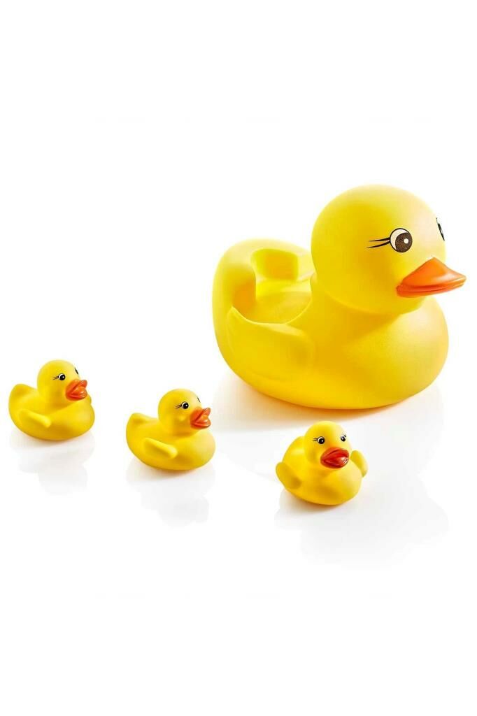 Sevimli Vinil Ördek Ailesi Banyo Oyuncakları