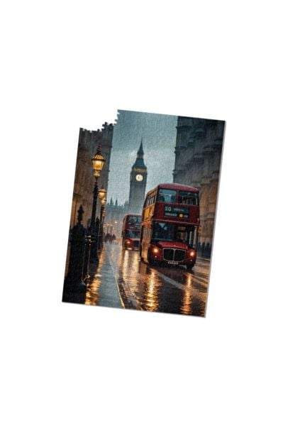 Londra Yağmuru - 500 Parça Puzzle