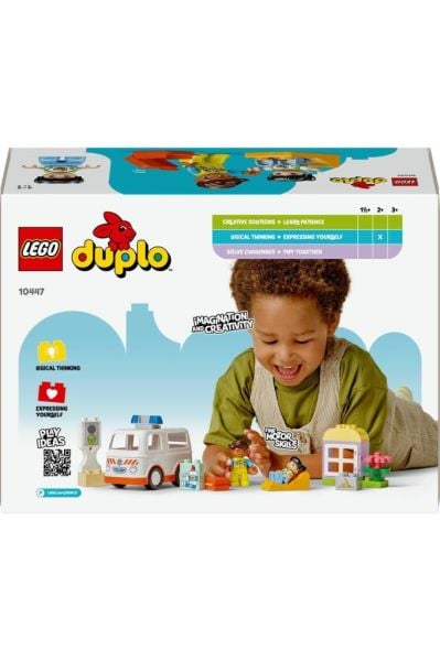 LEGO ® DUPLO® Ambulans ve Sürücü 10447 - 2 Yaş ve Üzeri Küçük Çocuklar için  Yapım Seti (19 Parça)