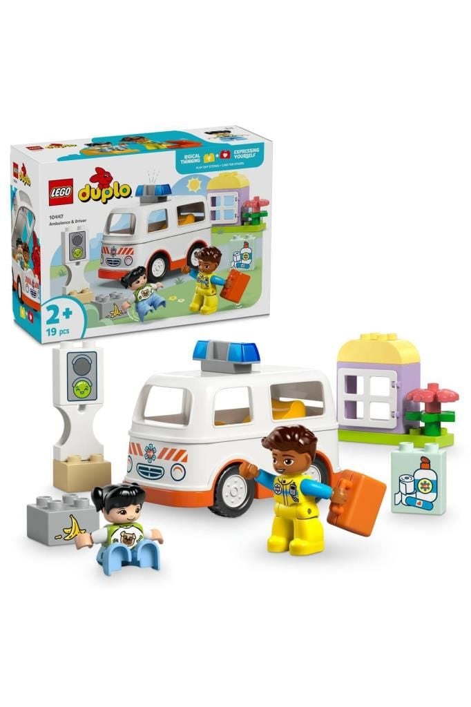 LEGO ® DUPLO® Ambulans ve Sürücü 10447 - 2 Yaş ve Üzeri Küçük Çocuklar için  Yapım Seti (19 Parça)