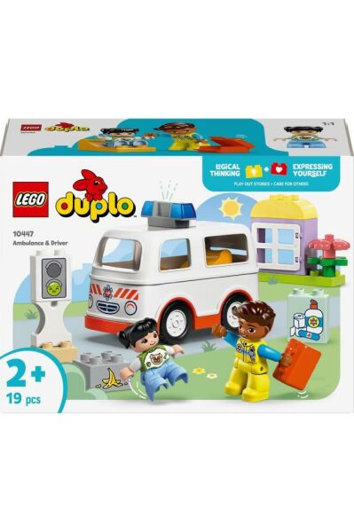 LEGO ® DUPLO® Ambulans ve Sürücü 10447 - 2 Yaş ve Üzeri Küçük Çocuklar için  Yapım Seti (19 Parça)