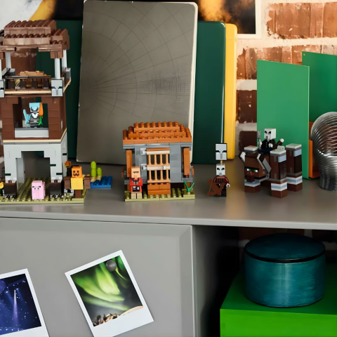 LEGO Minecraft Yağmacı Karakolu ve Çapulcu 21278 - 9 Yaş ve Üzeri Çocuklar için Video Oyunu Temalı Yaratıcı Oyuncak Yapım Seti (665 Parça)