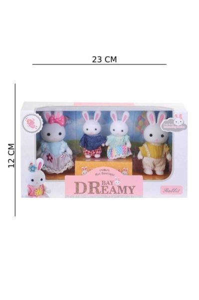 Mini Tavşan Ailesi 4 Lü