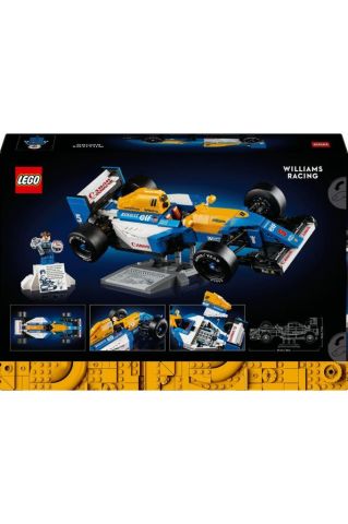 LEGO ® Icons Williams Racing FW14B ve Nigel Mansell 10353-Koleksiyonluk Model Yapım Seti (797 Parça)