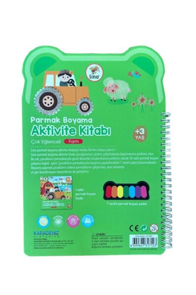 Lino Parmak Boyama Aktivite Kitabı Farm