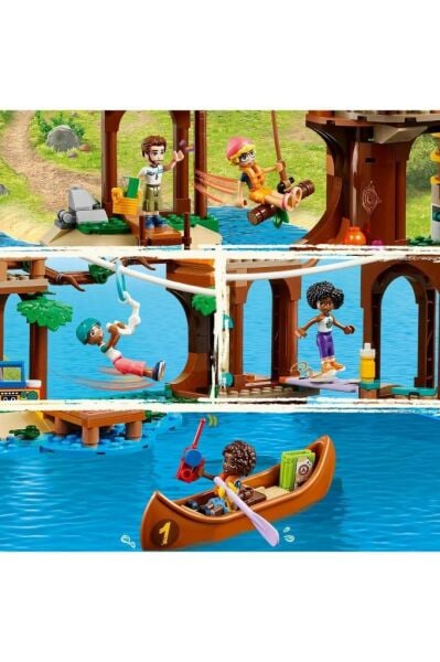 LEGO Friends Macera Kampı Ağaç Ev 42631 - 8 Yaş ve Üzeri Çocuklar için Leo, Aliya, Jamila ve