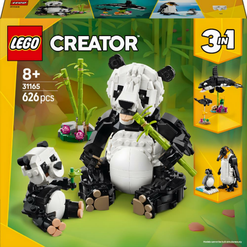 LEGO® Creator 3'ü 1 Arada Vahşi Hayvanlar: Panda Ailesi Oyun Seti 31165