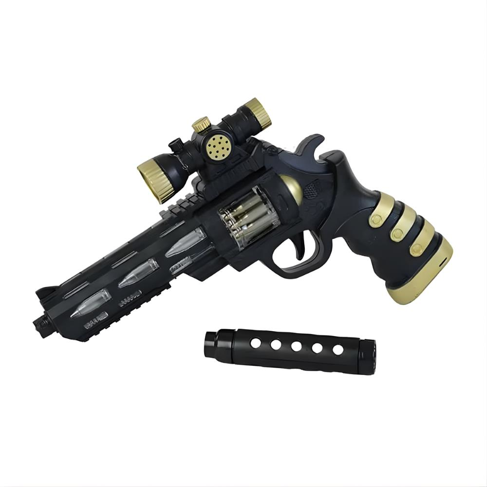 Poşette Susturuculu Pilli Silah