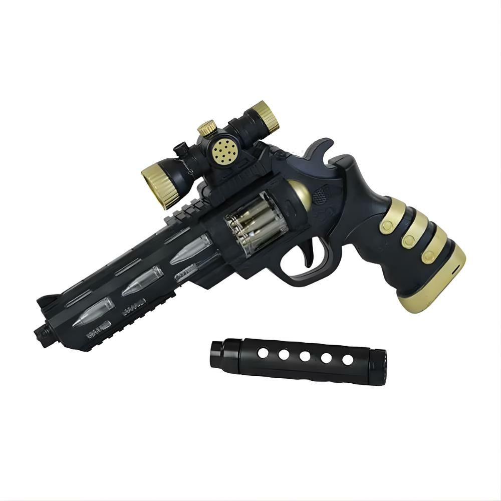 Poşette Susturuculu Pilli Silah