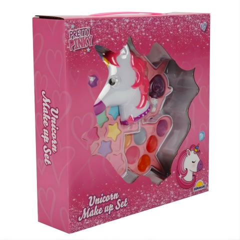 Sunman Pretty Pinky Unicorn Şekilli 3 Katlı Makyaj Güzellik Seti