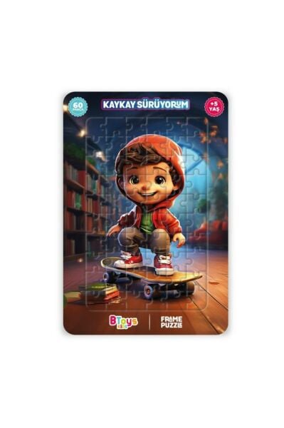 Kaykay Sürüyorum - Frame Puzzle