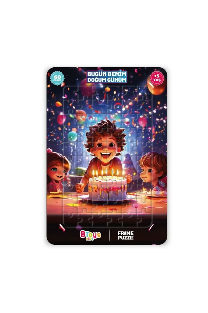 Bugün Benim Doğum Günüm - Frame Puzzle