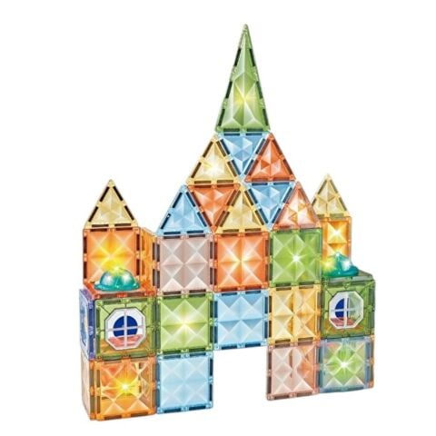 Magnetic Tiles 3D Mıktnatıslı Light Manyetik Yapı Blokları 75 Parça