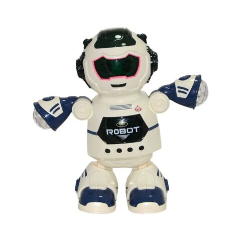 Pilli Işıklı Sesli Robot