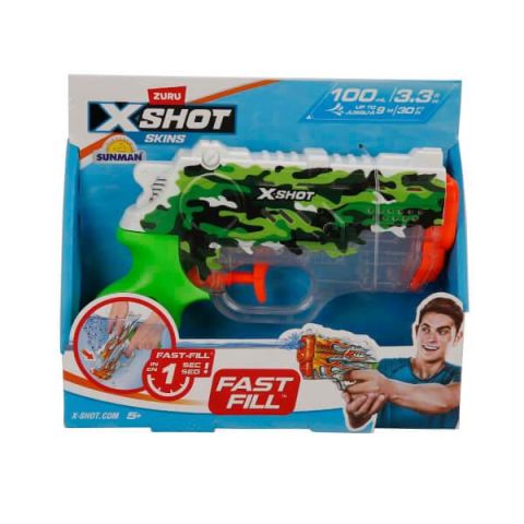 X-Shot Skins Nano Fast Fill Su Tabancası 19 cm - Hydra