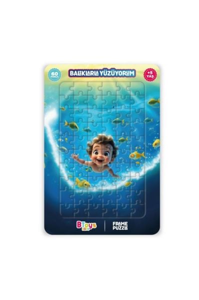 Balıklarla Yüzüyorum - Frame Puzzle