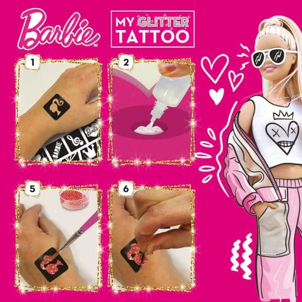 Barbie Işıltılı Dövme Yapım Seti