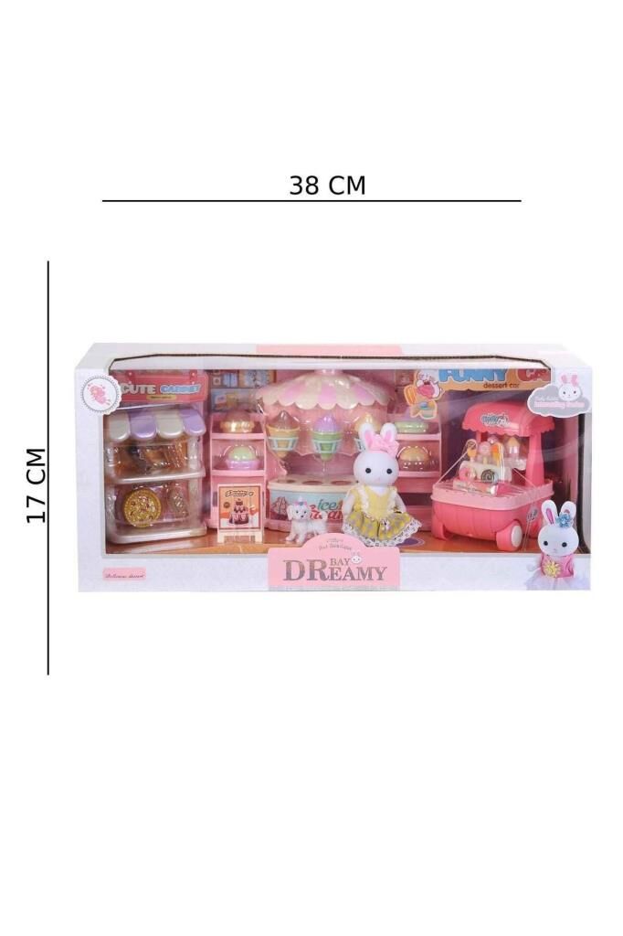 Mini Tavşan Ailesi Dondurma Dükkanı