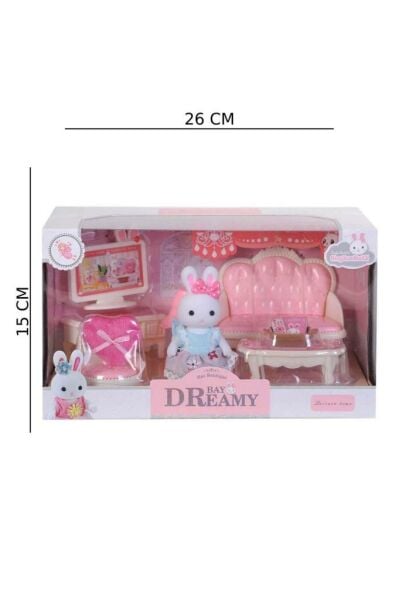 Mini Tavşan Ailesi Oturma Odası