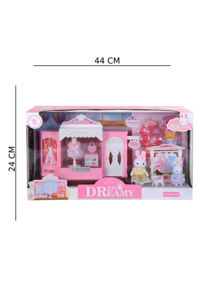 Mini Tavşan Ailesi Büyük Moda Dükkanı