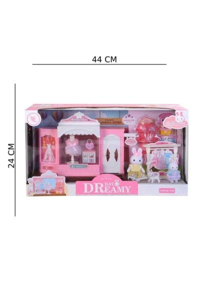 Mini Tavşan Ailesi Büyük Moda Dükkanı