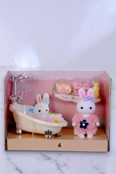 Mini Tavşan Ailesi Küvetli