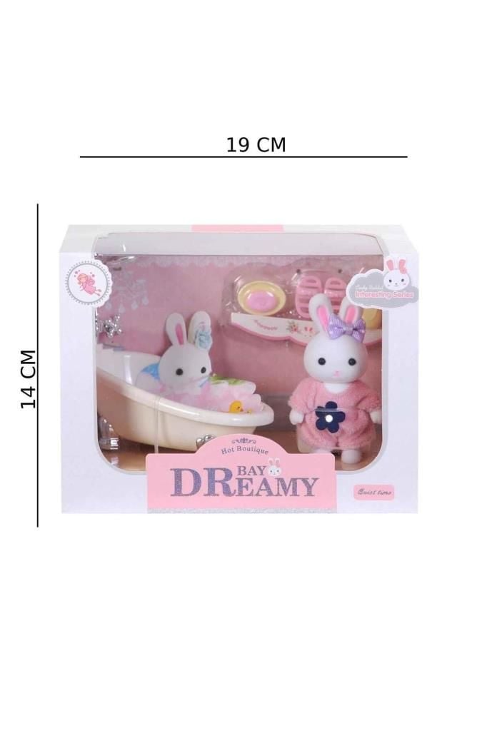 Mini Tavşan Ailesi Küvetli