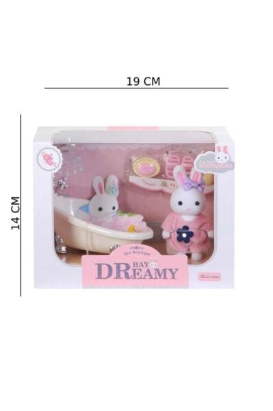 Mini Tavşan Ailesi Küvetli