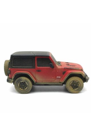 1:24 Jeep Wrangler Rubicon Muddy Uzaktan Kumandalı Oyuncak Araba Muddy Çamurlu Versiyon