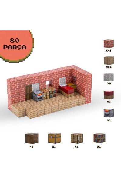 Creative World Manyetik Konaklama Blok Yapı Seti 80 Parça – JM803