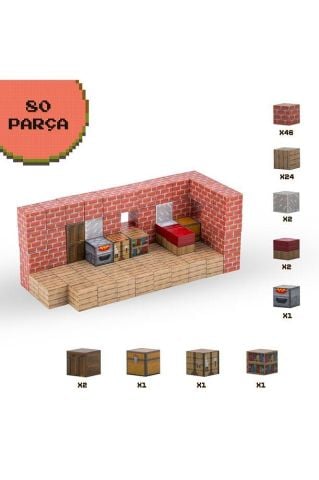 Creative World Manyetik Konaklama Blok Yapı Seti 80 Parça – JM803