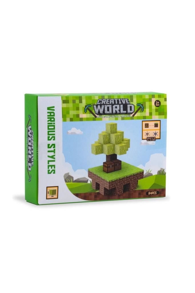 Creative World Manyetik Blok Seti -64 Parça Eğitici Oyuncak JM802