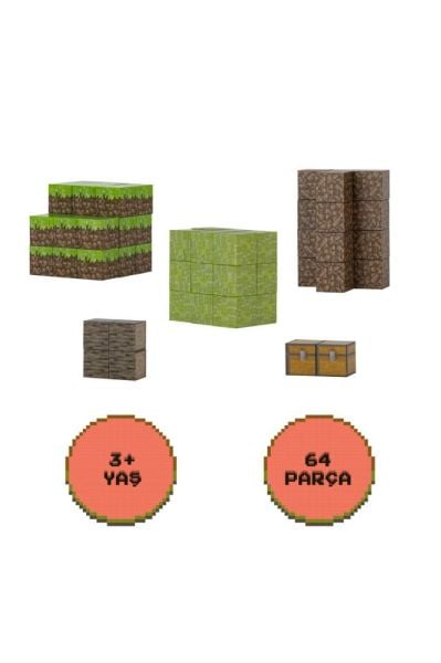 Creative World Manyetik Blok Seti -64 Parça Eğitici Oyuncak JM802