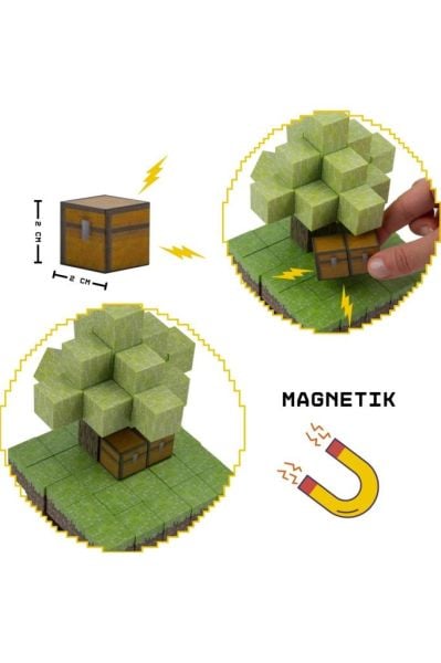 Creative World Manyetik Blok Seti -64 Parça Eğitici Oyuncak JM802