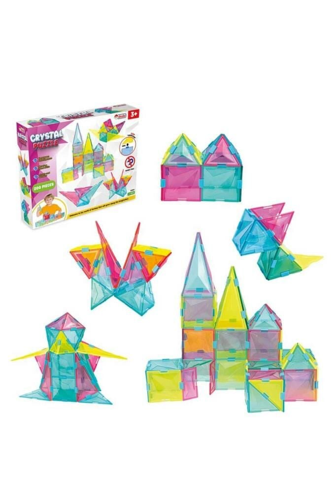 Kristal Puzzle 200 Parça Kız Erkek Yeni Yapı Tasarım Oyun Oyuncak No Magnet