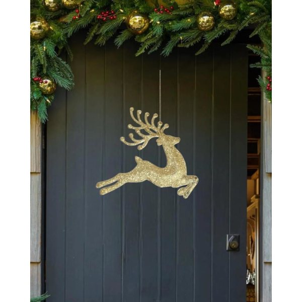 Simli Geyik Altin 25cm