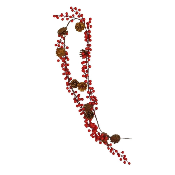 Kozalakli Berryli Garland 150cm