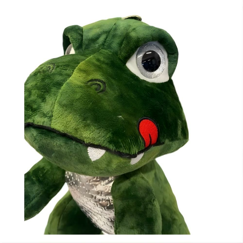 Peluş 40cm Yeşil Kahve Parlak Dinazorlar