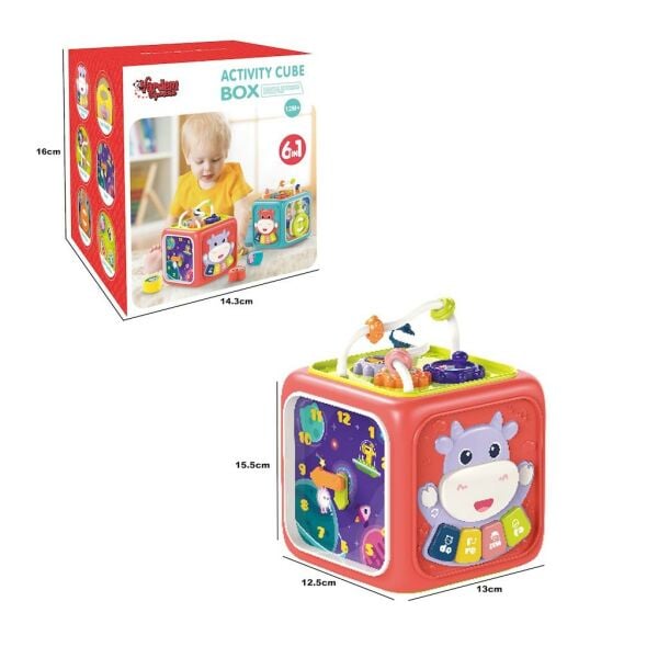 Işıklı ve Müzikli 6in1 Aktivite Küpü